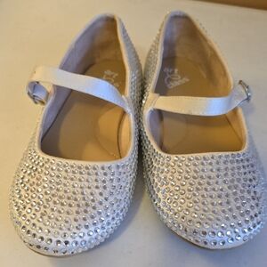 Art Class White Sparkly Kids' Dress Shoes